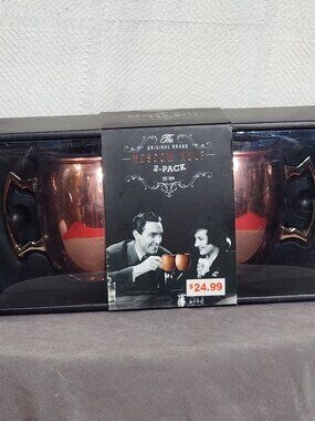 Silver One Intl. The Original Brand SS Food Safe 19oz Moscow Mule Drink Mugs 2pk